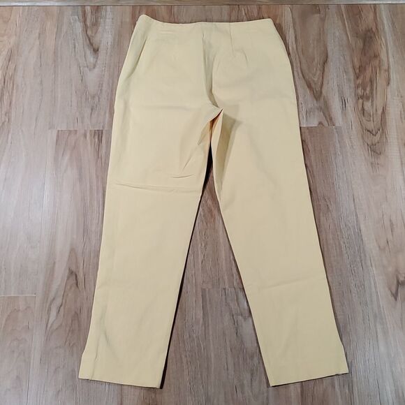 🔹️Gunex Yellow Italian Cropped Ankle Pants Size 8/29 - Picture 3 of 10